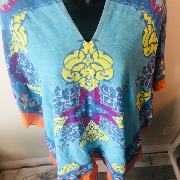 J. McLaughlin Swim J Mclaughlin Swim Cover Up Colorful Dress Ml Poshmark